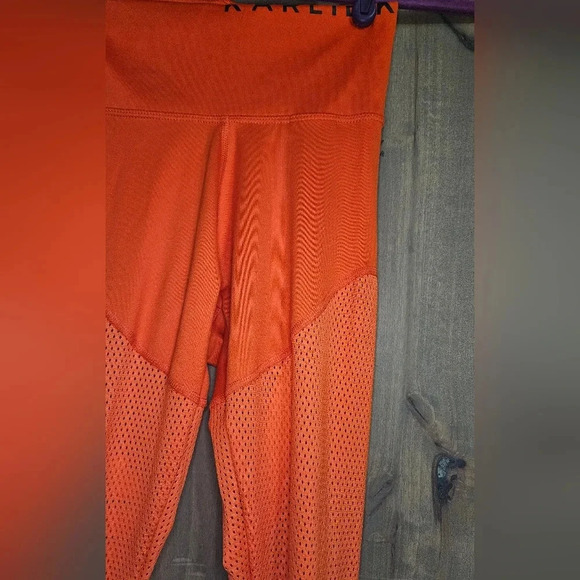 Adidas karli kloss orange red mesh tight. XS - Picture 3 of 9